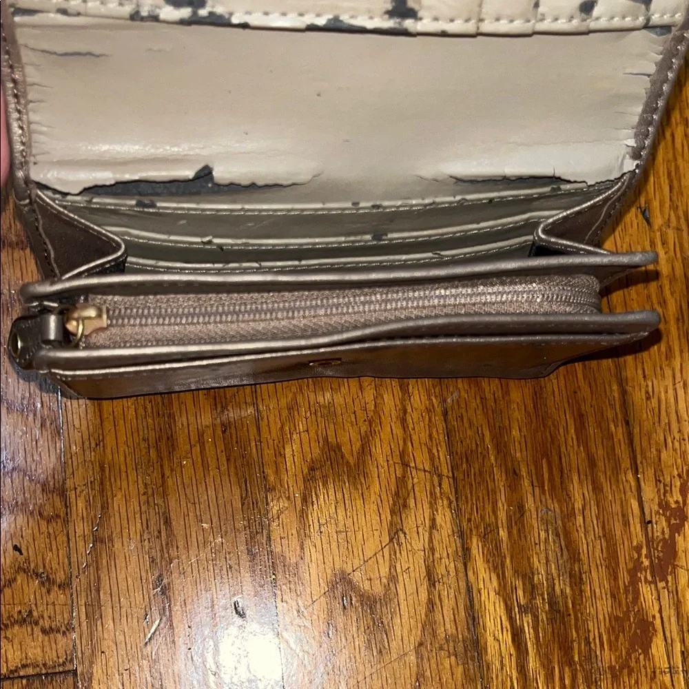 Coach Metallic Gold Leather Wallet